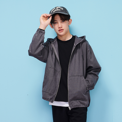 [에꼴리에] 남자 가을신상 카치온 데님 후드점퍼(25C5101)