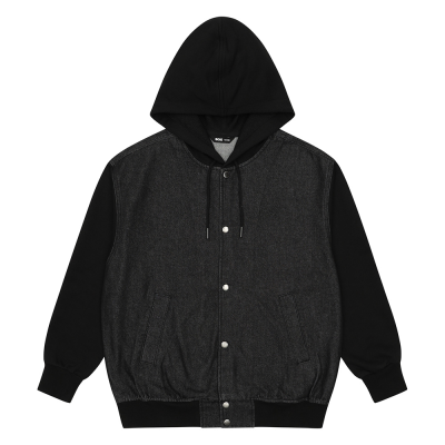 [소이] 남자 가을신상 블랙데님믹스점퍼(25F1101)