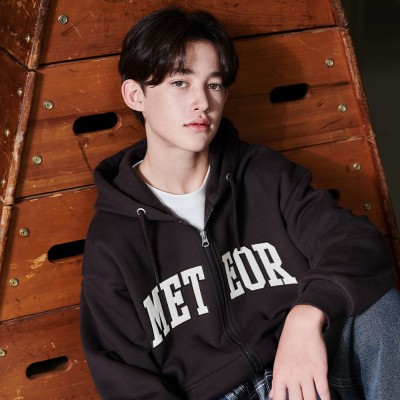 [에꼴리에] 남녀공용 겨울신상 칼라 기모후드점퍼(25D0106)