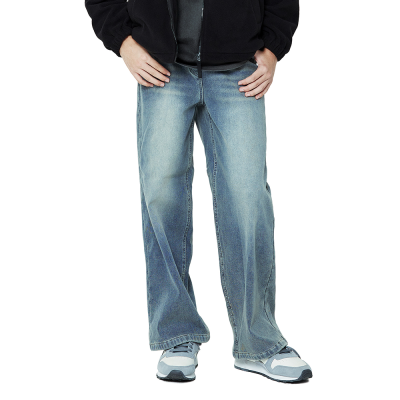 [소이] 여자 겨울신상 와이드본딩빈티지진(25W1260)