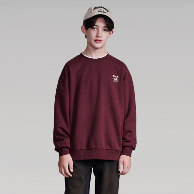 [에꼴리에] 남자 겨울신상 스몰패치자수맨투맨티(25D5405)