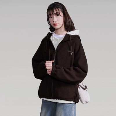 [에꼴리에] 여자 겨울신상 코듀로이본딩후드점퍼(25D5152)