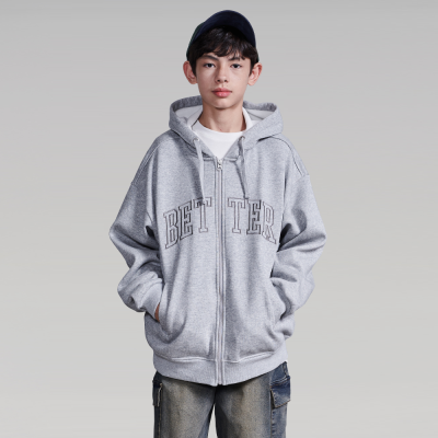 [에꼴리에] 남녀공용 겨울신상 빅레터링 본딩 후드점퍼(25D5103)