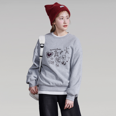 [에꼴리에] 여자 겨울신상 빈티지자수사카리바기모티(25D1456)