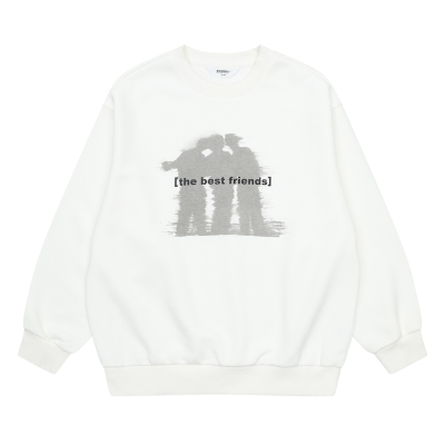 [에꼴리에] 남자 겨울신상 쉐도우 빈티지 프린팅 맨투맨티(25D1404)