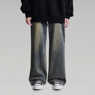 [에꼴리에] 여자 겨울신상 와이드 애쉬 빈티지진(25D0254)