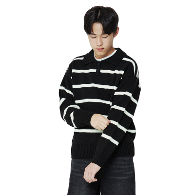 [소이] 남자 겨울신상 스트라이프카라니트티 (25W5031)