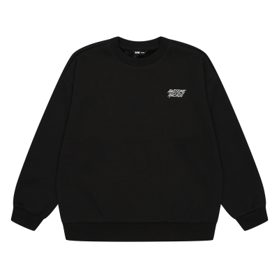 [소이] 남자 겨울신상 블랙싱글벨로아본딩맨투맨티(25W1401)