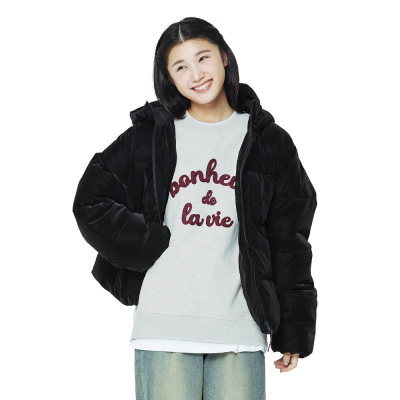 [소이] 여자 겨울신상 블랙푸퍼다운점퍼(25W1151)