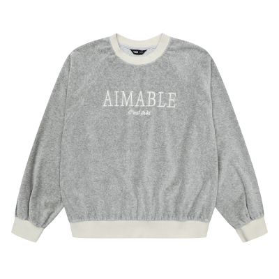 [소이] 여자 겨울신상 벨로아맨투맨셋업티(25W0781)