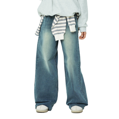 [소이] 여자 겨울신상 오버와이드기모블루진(25W0256)