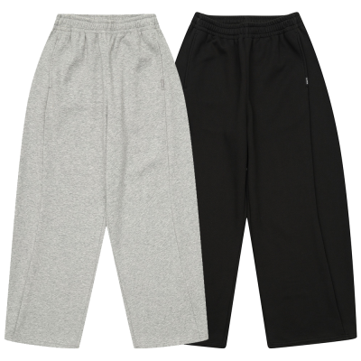 [소이] 여자 겨울신상 커브드싱글벨로아본딩와이드바지(25W0252)