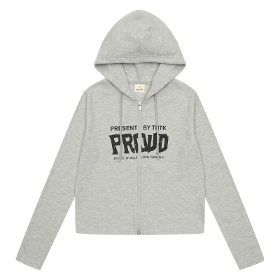 [틴톡] 여자 봄신상 슬림핏 후드 집업 가디건(26OT152)