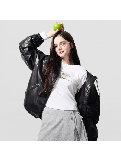 [틴톡] 여자 봄신상 아방핏 레더 코팅 점퍼(26OT151)