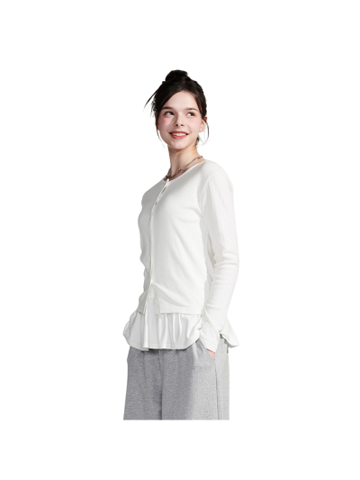 [틴톡] 여자 봄신상 밑단 프릴 레이어드 끈나시티(26OP451)