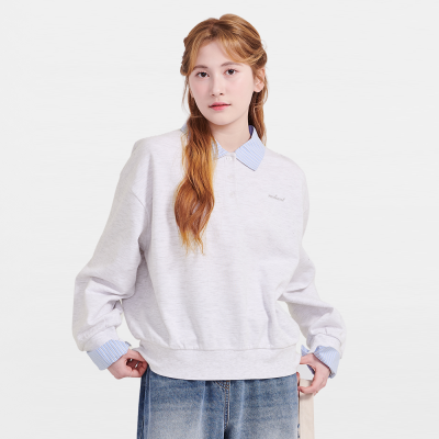 [에꼴리에] 여자 봄신상 셔츠레이어드 카라티 (26A5453)