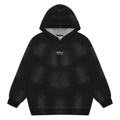 [에꼴리에] 남자 봄신상 빈티지워싱블랙후드티(26A5431)