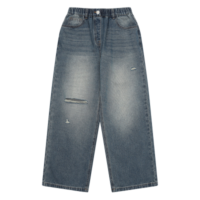 [에꼴리에] 여자 봄신상 찢청와이드진(26A5253)