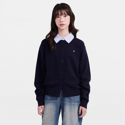 [에꼴리에] 여자 봄신상 셔츠레이어드넥니트가디건 (26A5081)