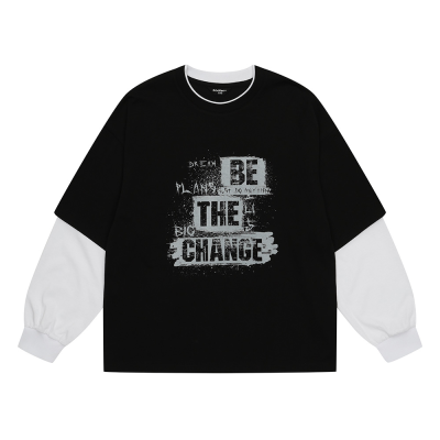 [에꼴리에] 남자 봄신상 스트릿레이어드라운드티(26A1405)