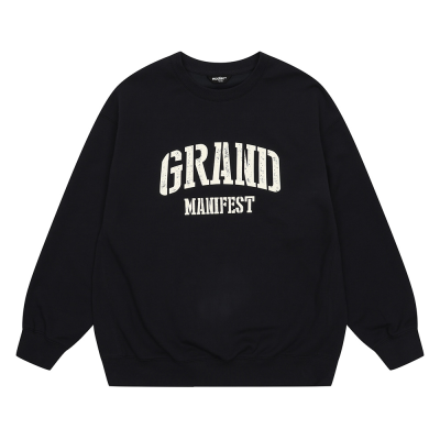 [에꼴리에] 남자 봄신상 립배색 특양면 셋업 맨투맨티(26A0701)