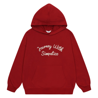 [에꼴리에] 여자 봄신상 핸들레터링레드후드티(26A0452)