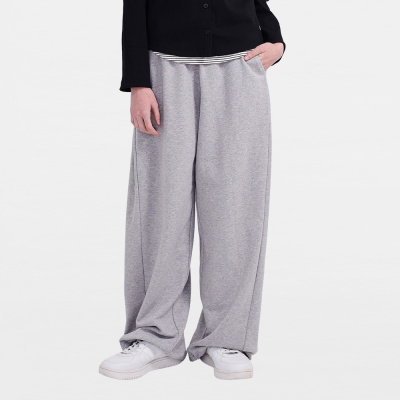 [에꼴리에] 여자 봄신상 사이드폴딩쮸리 와이드바지(26A0291)