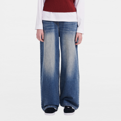 [에꼴리에] 여자 봄신상 뉴와이드 워싱진(26A0253)