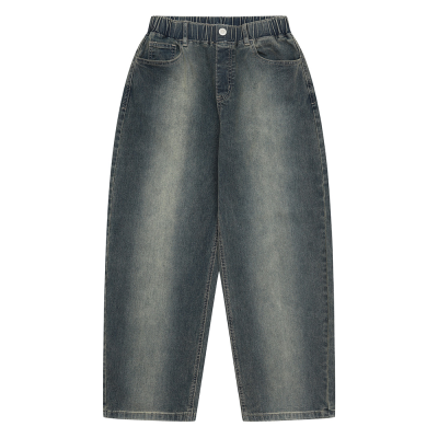 [에꼴리에] 남자 봄신상 세미 커브드 빈티지 워싱진(26A0207)