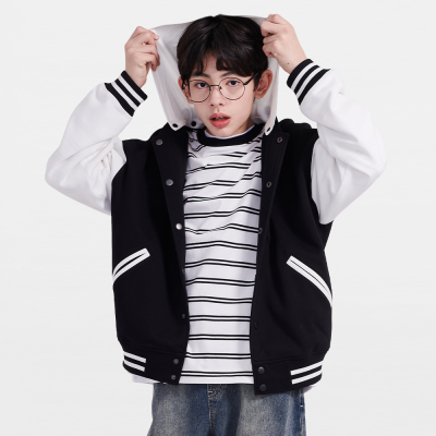 [에꼴리에] 남녀공용 봄신상 클래식 더블직 야구점퍼(26A0101)