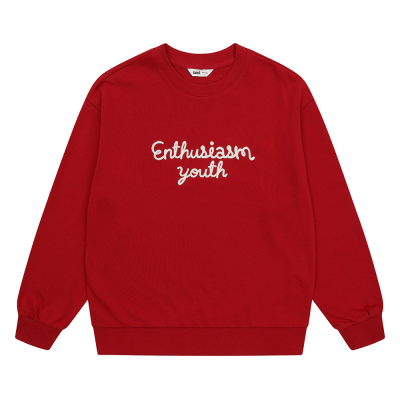 [소이] 여자 봄신상 레드체인자수맨투맨티(26S5453)