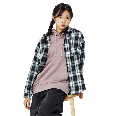 [소이] 남녀공용 봄신상 체크후드셔츠(26S5331)