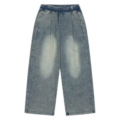 [소이] 여자 봄신상 인디고쮸리 워싱와이드바지(26S5281)