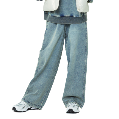 [소이] 여자 봄신상 인디고쮸리 워싱와이드바지(26S5281)