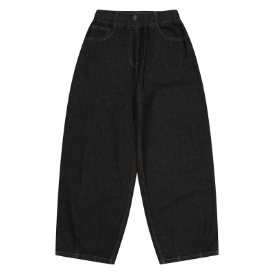 [소이] 여자 봄신상 논페이드와이드 벌룬블랙진(26S1252)