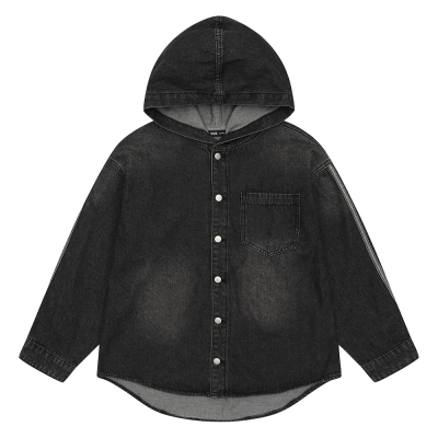 [소이] 여자 봄신상 2선블랙데님후드점퍼(26S1154)