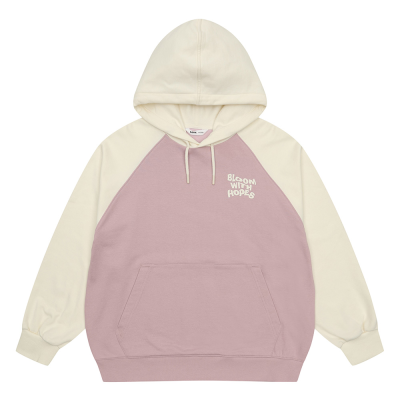 [소이] 여자 봄신상 배색래글런후드티(26S0456)