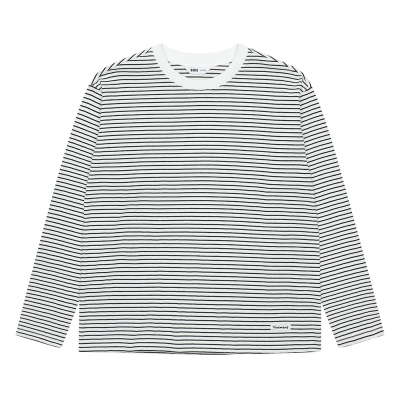 [소이] 여자 봄신상 라벨포인트 스트라이프티(26S0451)