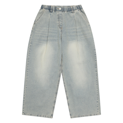 [소이] 여자 봄신상 원턱백폴딩 빅와이드블루진(26S0256)