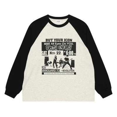 [에꼴리에] 남자 봄신상 락시크프린트배색라글란티(26A3408)