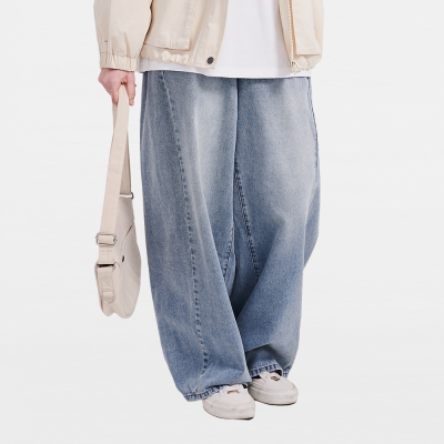 [에꼴리에] 여자 봄신상 비죠폴딩 와이드블루진(26A1255)