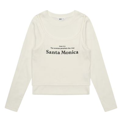 [소이] 여자 봄신상 조끼레이어드골지세트티(26S3461)