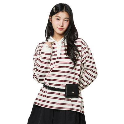 [소이] 여자 봄신상 루즈핏스트라이프카라티(26S1459)