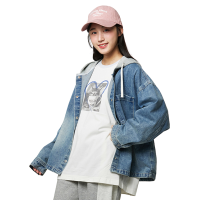 [소이] 여자 봄신상 루즈핏블루데님 후드점퍼(26S1152)