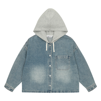 [소이] 여자 봄신상 루즈핏블루데님 후드점퍼(26S1152)