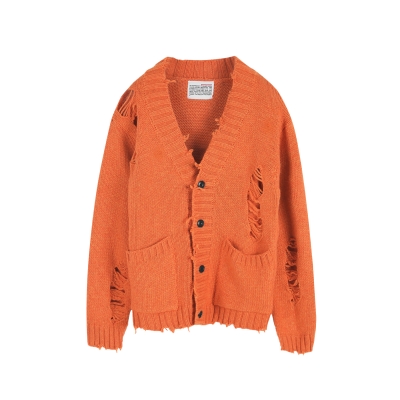 Damage Cardigan - Orange