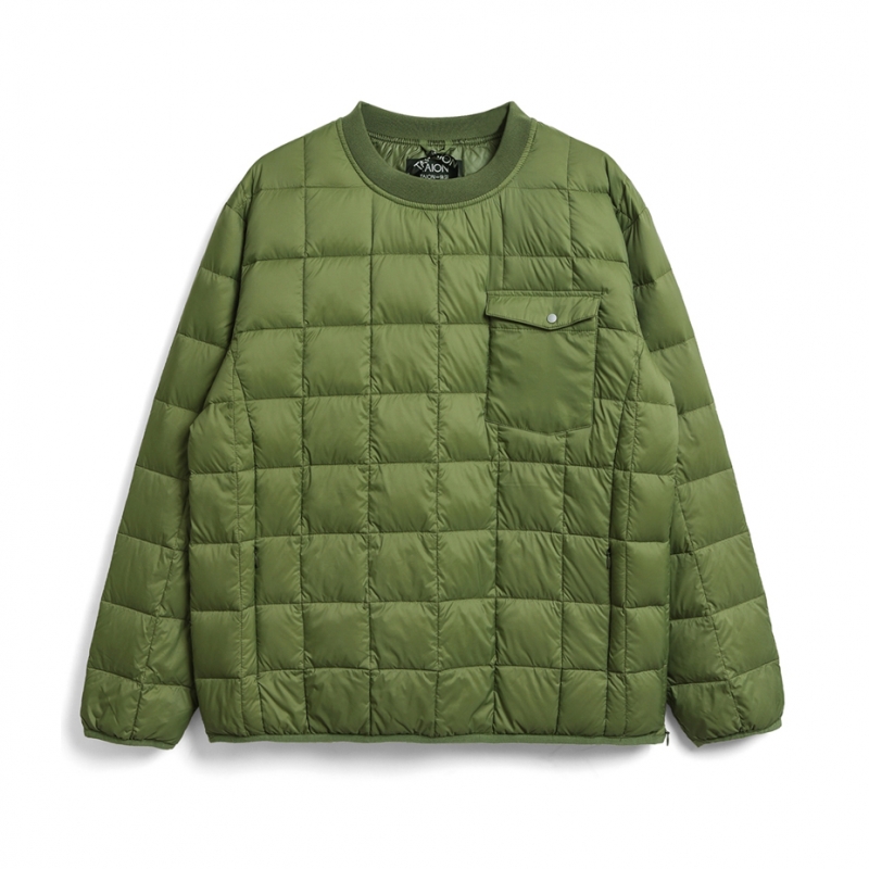 Crew Neck Pocket Down P/O - Olive