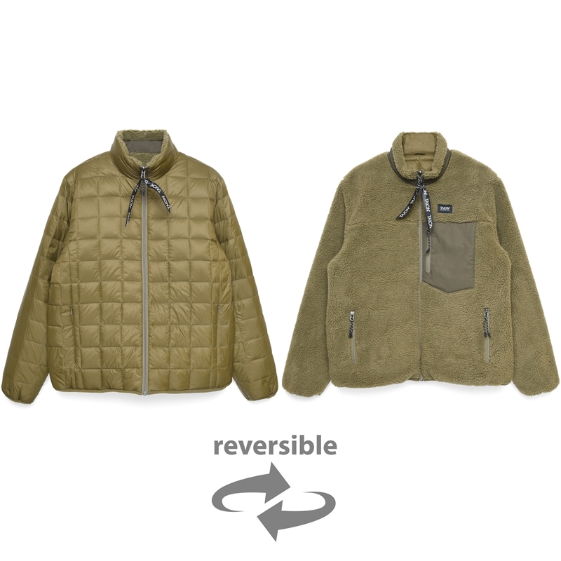 Down X Boa Riversible Jacket - Olive X D.Olive