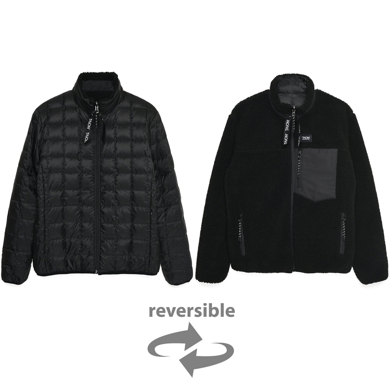 Down X Boa Riversible Jacket - Black X Black