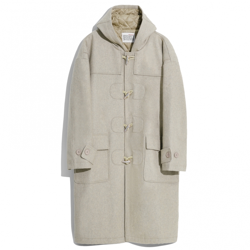 Big Long Duffle Coat - M.Beige